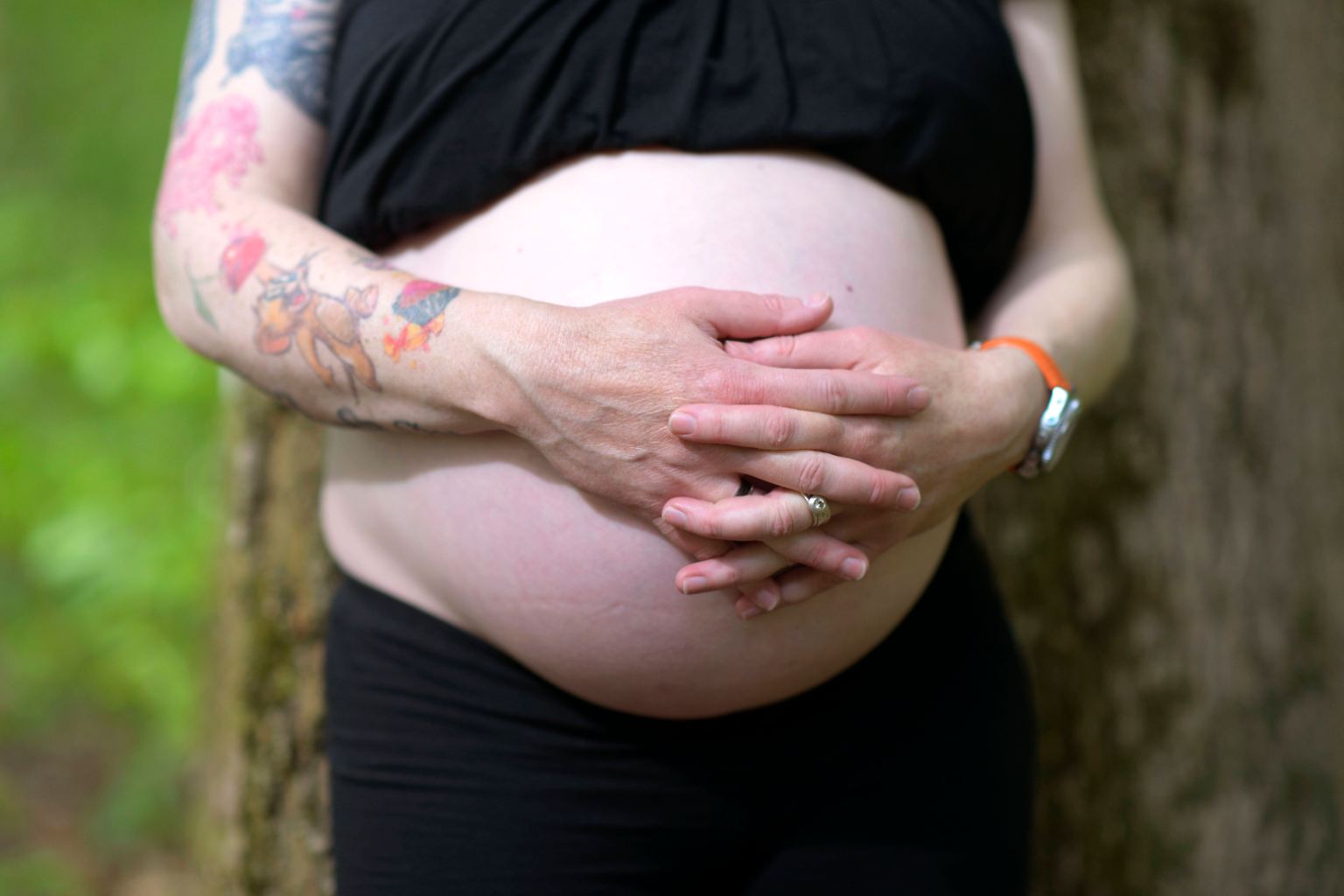 Noch während das Kind im Bauch ist, machen sich die künftigen Mütter ...