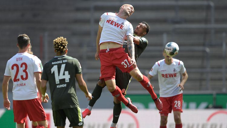 Im ersten Sonntagsspiel nach der Corona-Pause trennen sich Köln und Mainz unentschieden. 
