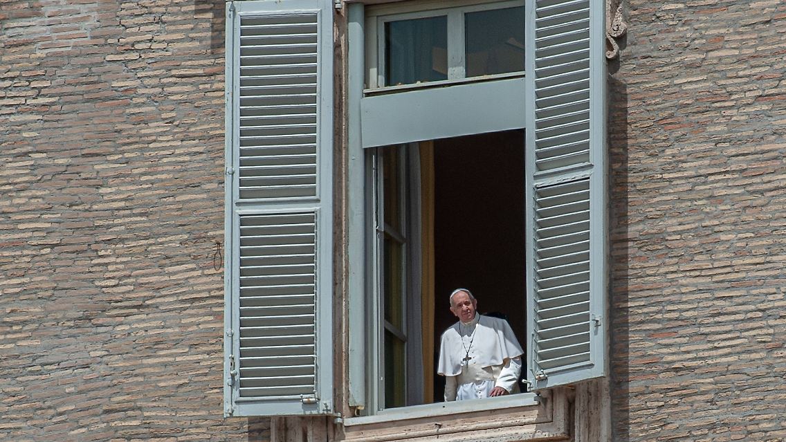 Der Papst heute nach dem Angelus-Gebet.