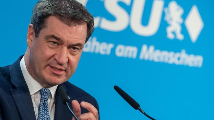 Markus Söder wird heute zu seiner Partei sprechen. Vorher äußerte er sich jedoch schon bundespolitisch.