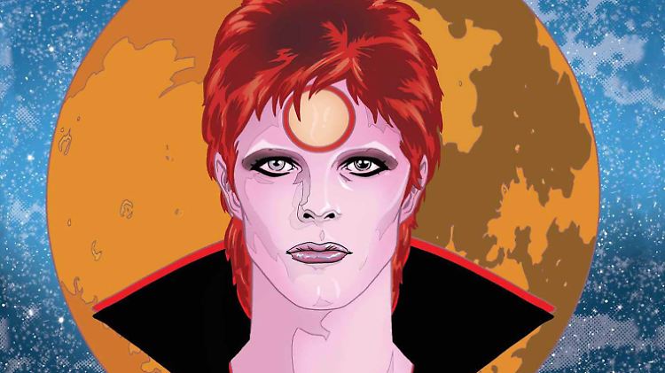 Männertag? Eher nicht. Mit seinem androgynen Auftreten stellte Bowie Geschlechterklischees infrage.