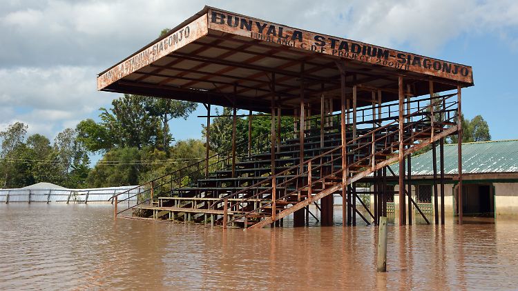Auch in Ugandas Nachbarland Kenia ist das Wasser über die Ufer getreten.