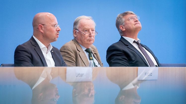 So ein Bild wie vom vergangenen September, Kalbitz, Gauland und Meuthen in einer Reihe, wird man wohl nicht mehr sehen.