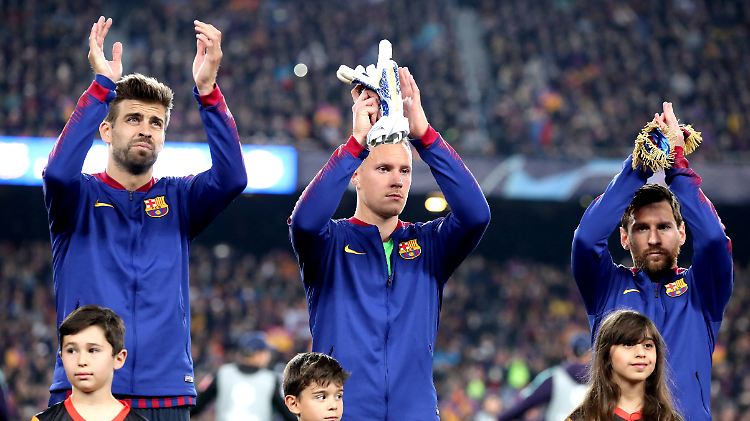 Die Barca-Stars Piqué, ter Stegen und Messi dürfen - oder müssen - bald wieder ran.