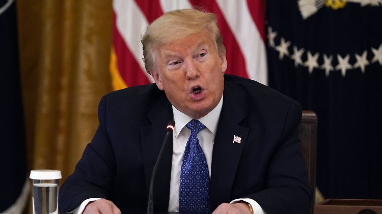 
"Hass und Verlogenheit": Trump übt Medienkritik.
