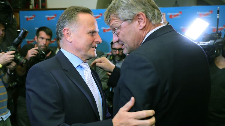 Georg Pazderski und Jörg Meuthen. 