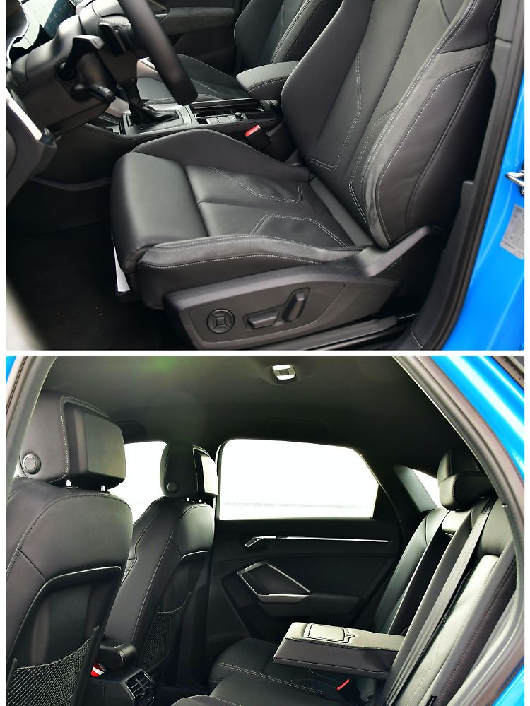 Die Sitze im Audi Q3 Sportback sind ein wunderbarer Kompromiss zwischen Sport und Langstrecke.
