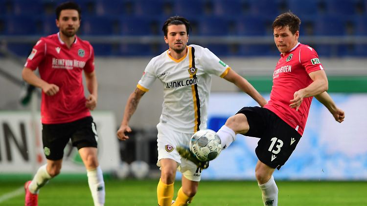 Hannover spielte, Dresden lief hinterher.