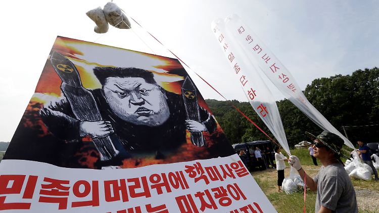 Auch in Südkorea stoßen die Ballon-Aktionen auf Kritik.