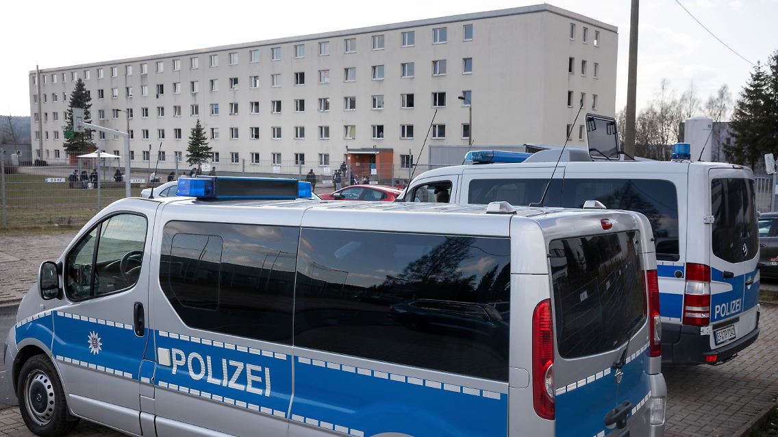 Quarantäne in der Erstaufnahmestelle für Asylbewerber im thüringischen Suhl.
