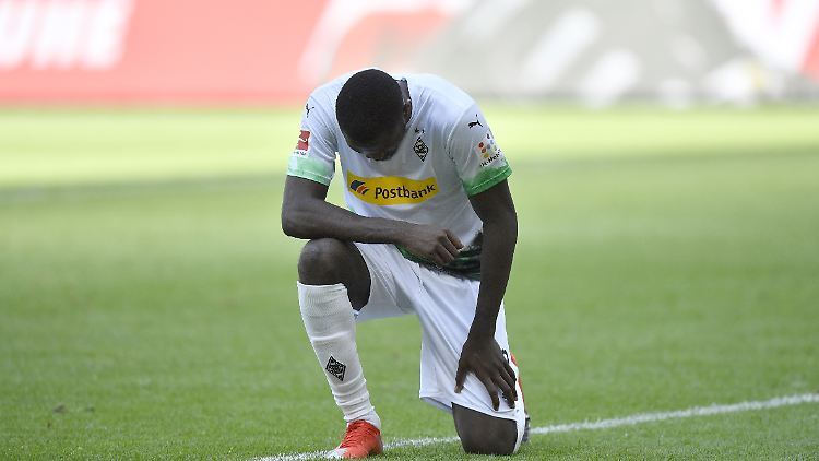 Nach seinem Treffer zum 2:0 gegen Union Berlin am 29. Spieltag setzt Gladbachs Marcus Thuram ein Zeichen.