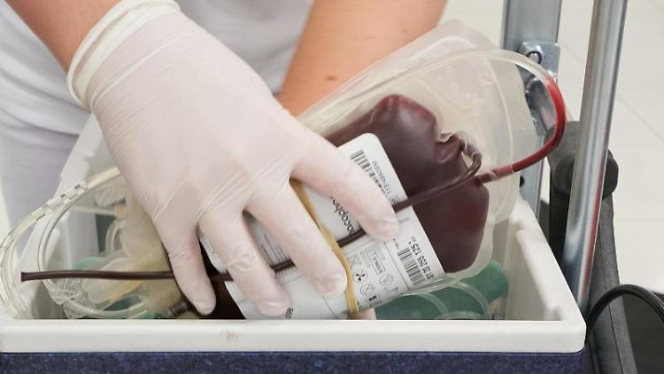 Das gespendete Blut muss gekühlt werden.