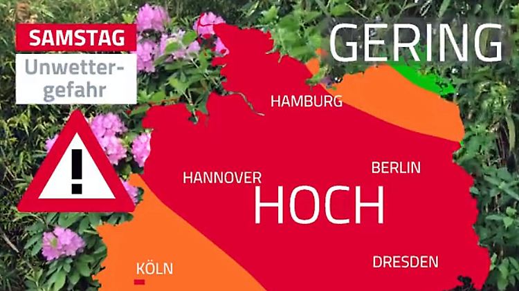 In einigen Teilen Deutschlands ist das Unwetterrisiko besonders hoch.