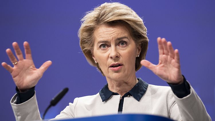 "Die Entscheidungen, die (Italien) heute trifft, werden das Italien von morgen prägen", sagt Von der Leyen.