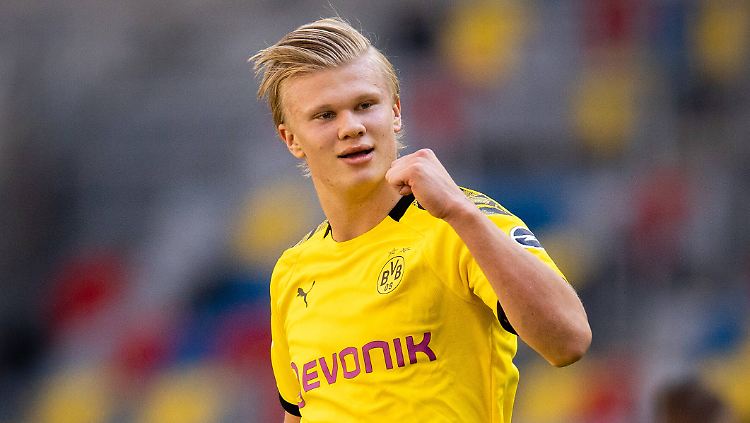 Machtwinner: Erling Haaland trifft für den BVB zum späten 1:0.