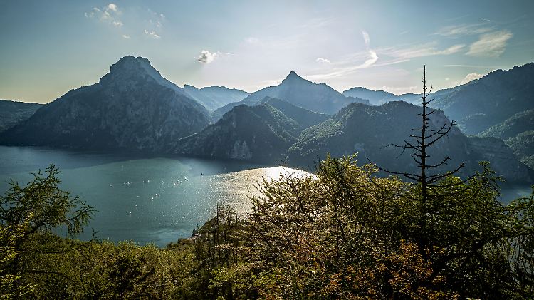 Da geht einem das Herz auf: der Traunsee im Salzkammergut.