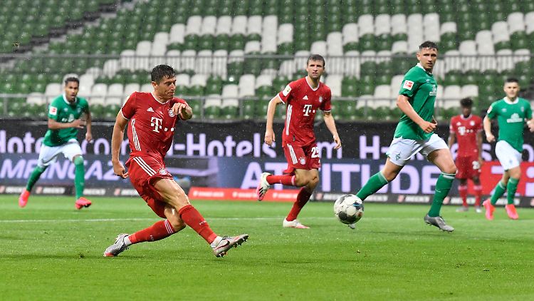 Lewandowski machte mit seinem 31. Saisontor alles klar.