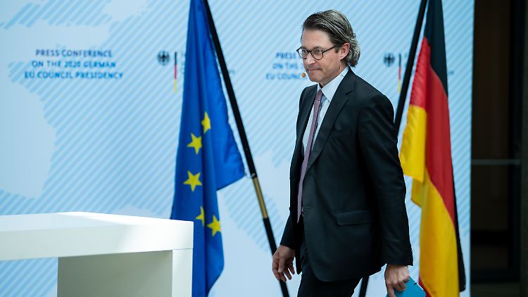 Andreas Scheuer stellt in Berlin seine Pläne für die EU-Ratspräsidentschaft vor.