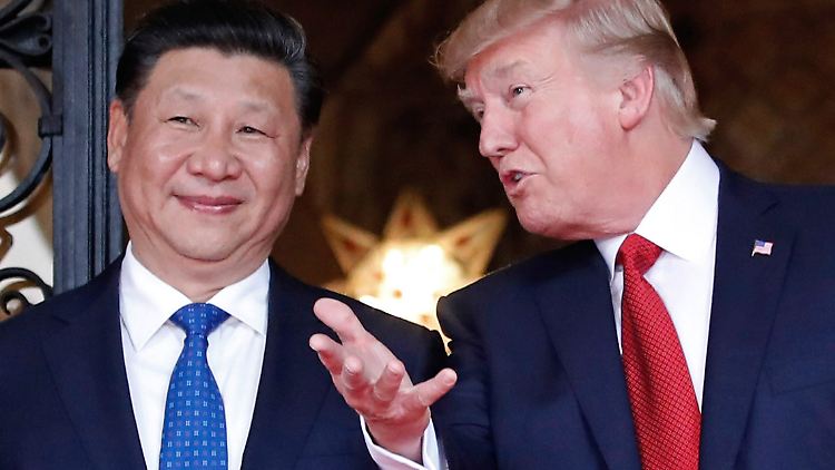 Chinas Präsident Xi Jinping und US-Präsident Donald Trump 2017: Heute herrscht zwischen beiden diplomatische Eiszeit. 