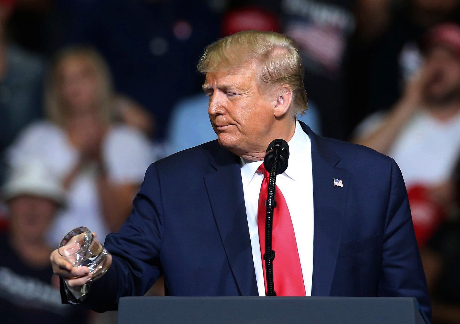 So hatte sich Donald Trump den Wiederbeginn seines Wahlkampfes vermutlich nicht vorgestellt.