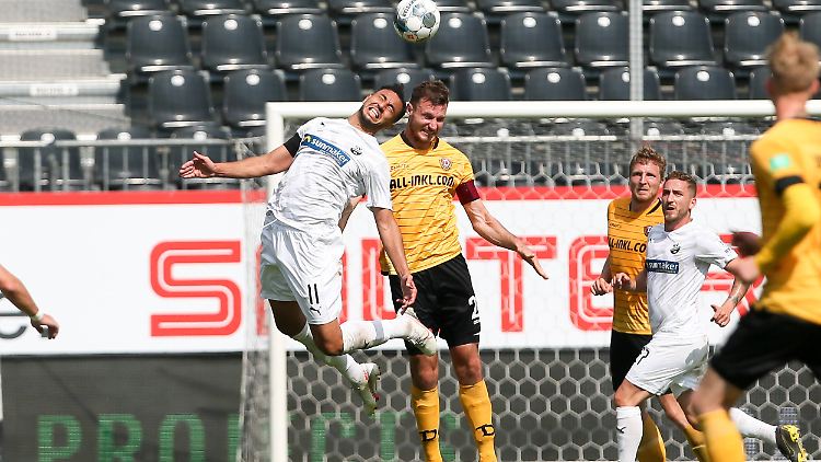 Dynamo Dresden gewinnt zwar gegen Sandhausen aber steigt trotzdem quasi aus der 2. Liga ab.