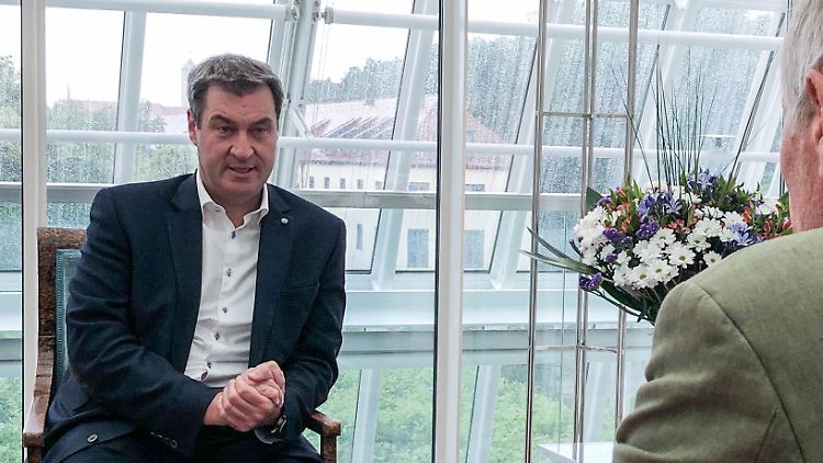 Markus Söder im Gespräch mit Ulrich Wickert.
