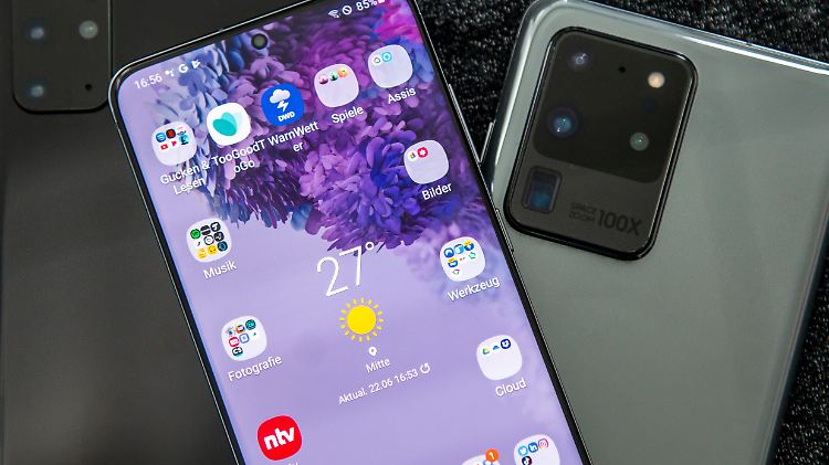 Das Galaxy S20+, das S20 und das S20 Ultra.