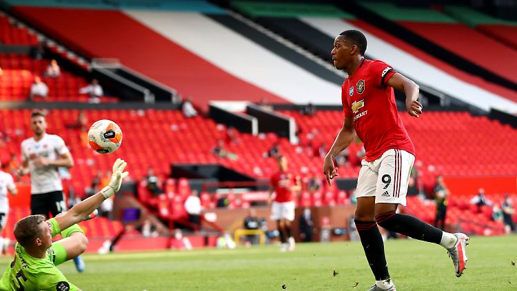 Erzielte seinen ersten Hattrick für Manchester United: Anthony Martial.