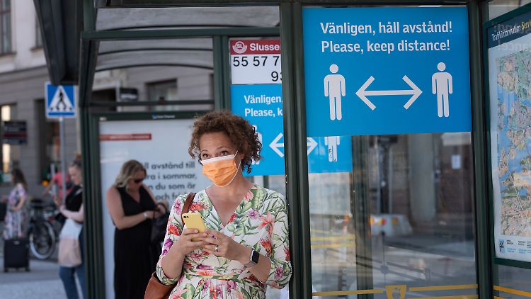 In Schweden gilt keine Maskenpflicht - die Menschen tragen sie nur freiwillig.