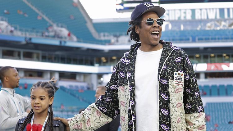 Blue Ivy Carter und ihr sicherlich stolzer Vater Jay-Z.