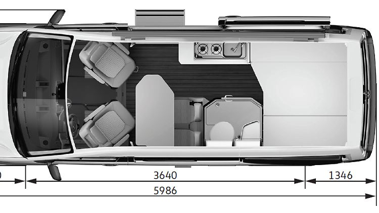 VW hat es geschafft, auf kleinstem Raum im Grand California 600 alles zu bieten, was ein Reisemobil braucht.