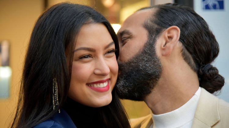 Seit fünf Jahren verheiratet: Rebecca Mir und Massimo Sinato. 