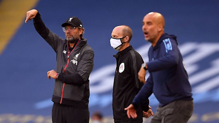 Jürgen Klopp und Josep Guardiola loben sich gegenseitig überschwänglich.