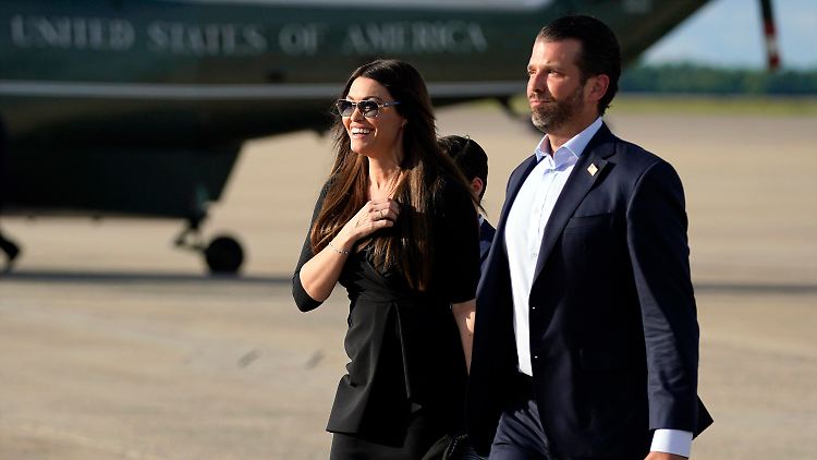 Kimberly Guilfoyle mit Donald Trump Jr. 