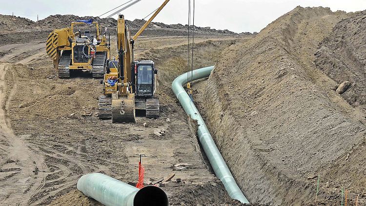 Abschnitt der Dakota Access Pipeline.