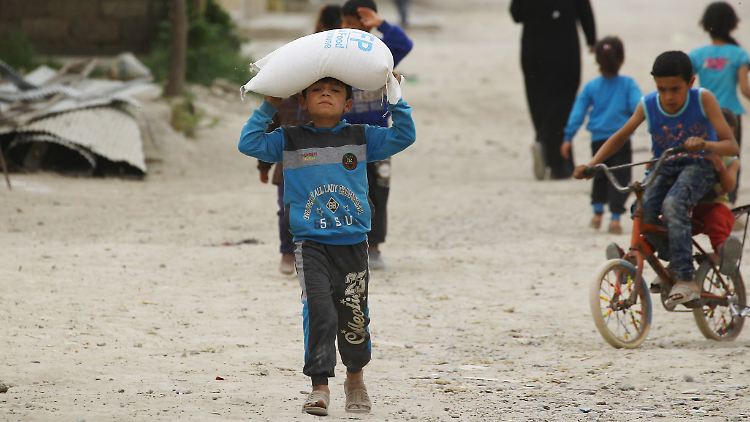 Nach WFP-Schätzungen haben rund 9,3 Millionen Syrer nicht mehr genug zu essen und sind deshalb auf humanitäre Hilfe angewiesen.