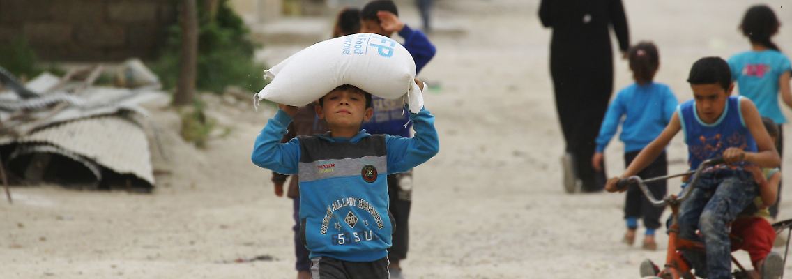 Nach WFP-Schätzungen haben rund 9,3 Millionen Syrer nicht mehr genug zu essen und sind deshalb auf humanitäre Hilfe angewiesen.