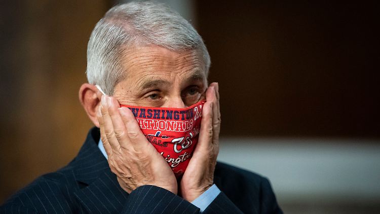 US-Immunologe Anthony Fauci appelliert an den US-Kongress, entschlossener gegen das Virus vorzugehen. 