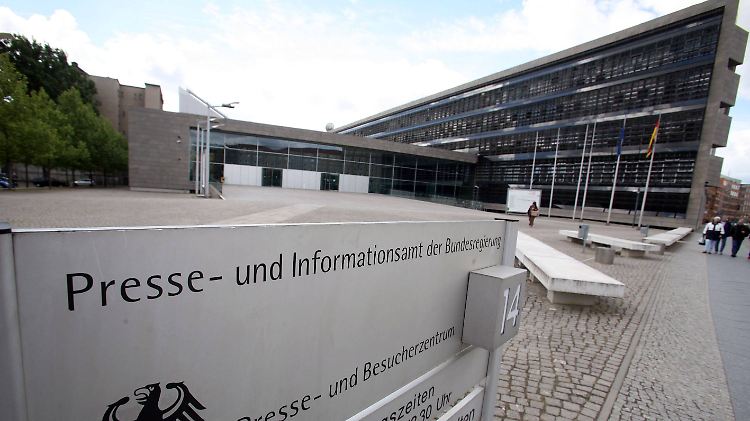 Das Gebäude des Bundespresseamtes in Berlin.