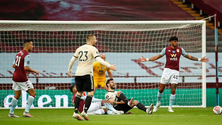 Bruno Fernandes verwandelte den Elfmeter, nachdem er zuvor selbst - zumindest den Schiedsrichtern nach - gefoult worden war.
