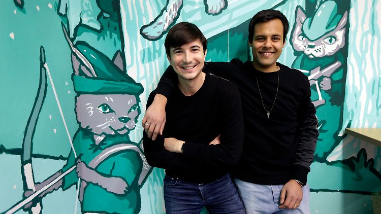 Die Robinhood-Gründer Vlad Tenev und Baiju Bhatt. 