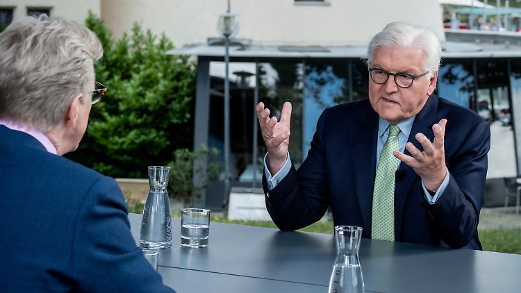 Es dürfe nicht nur bei Empörung gegenüber China bleiben, sagt Bundespräsident Frank-Walter Steinmeier.