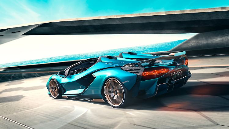 Lediglich 2,9 Sekunden braucht der Lamborghini Sian Roadster, um auf Tempo 100 zu beschleunigen.