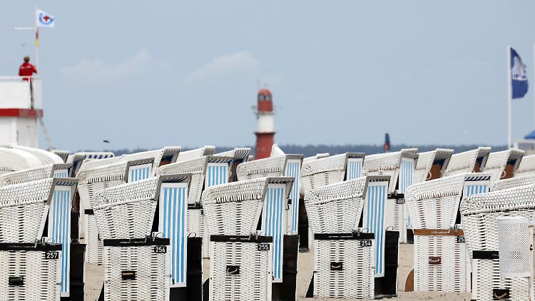 Kein ideales Strandwetter bot bisher der Sommer im Norden.