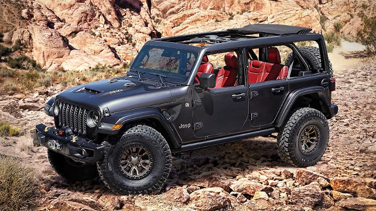 Bleibt vermutlich kein Einzelstück: der Jeep Wranlger Rubicon V8 Concept.