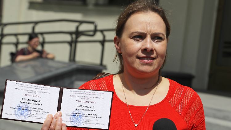 Eine von Lukaschenkos Herausforderinnen: Anna Kanopatskaja.