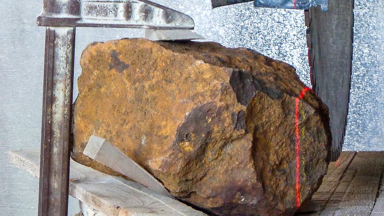 Jahrzehntelang blieb der Meteorit in Baden-Württemberg versteckt.