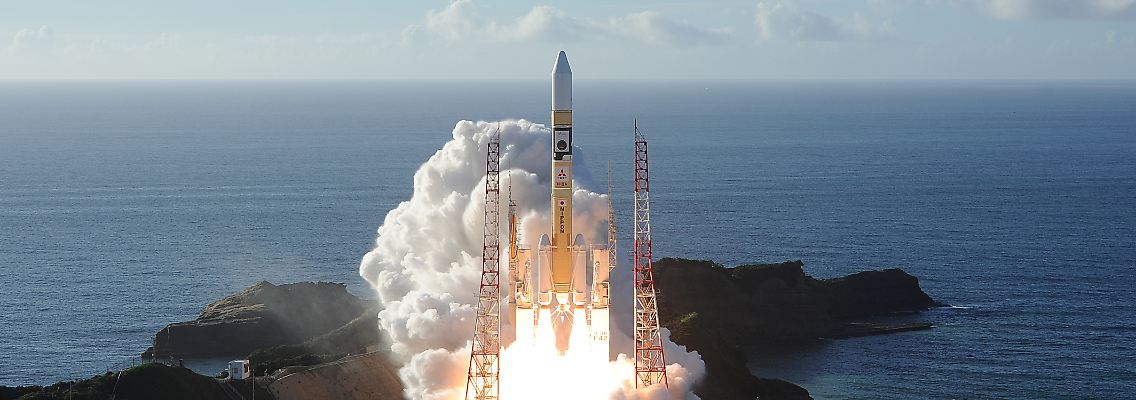 Start in Japan: Die erste arabische Mars-Mission hebt ab.
