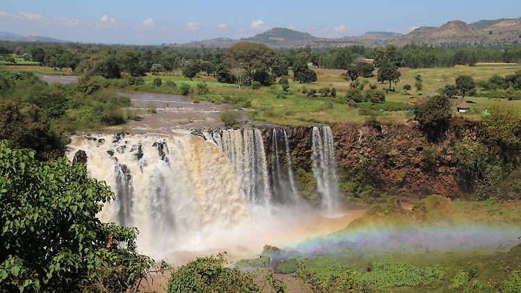 Der Nil ist Lebensader nicht nur in Ägypten, sondern beispielsweise auch in Äthiopien, wo dieser Wasserfall ist.