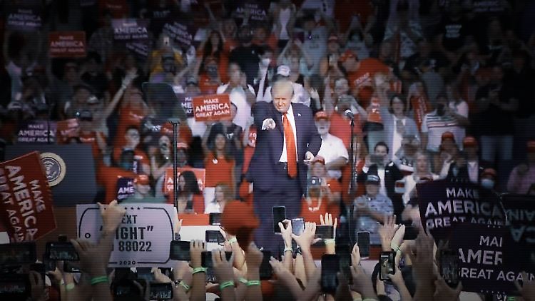 Trump liebt das Bad in der Menge - in Corona-Zeiten werden seine Wahlkampfauftritte jedoch kritisch beäugt.